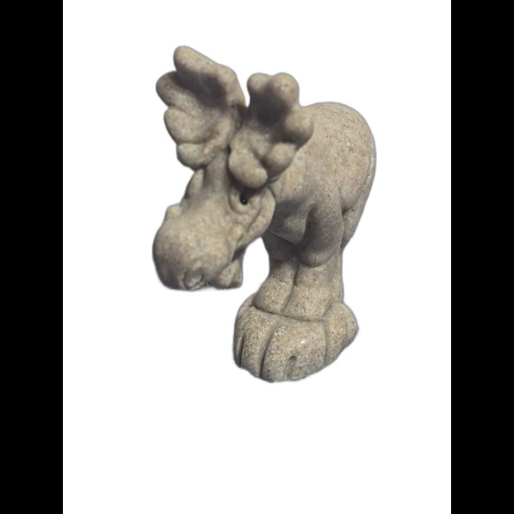 Quarry Critters Misty Moose Figurine Second Nature Design Misty 4.5" Faux Stone - Picture 3 of 8